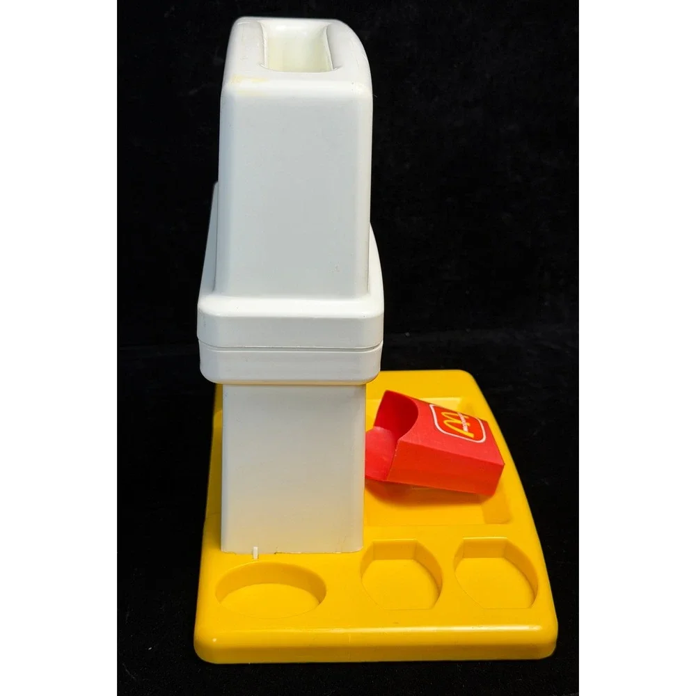 Vintage McDonalds French Fry Maker Toy Set: Manual Crank Kitchen Play 90s